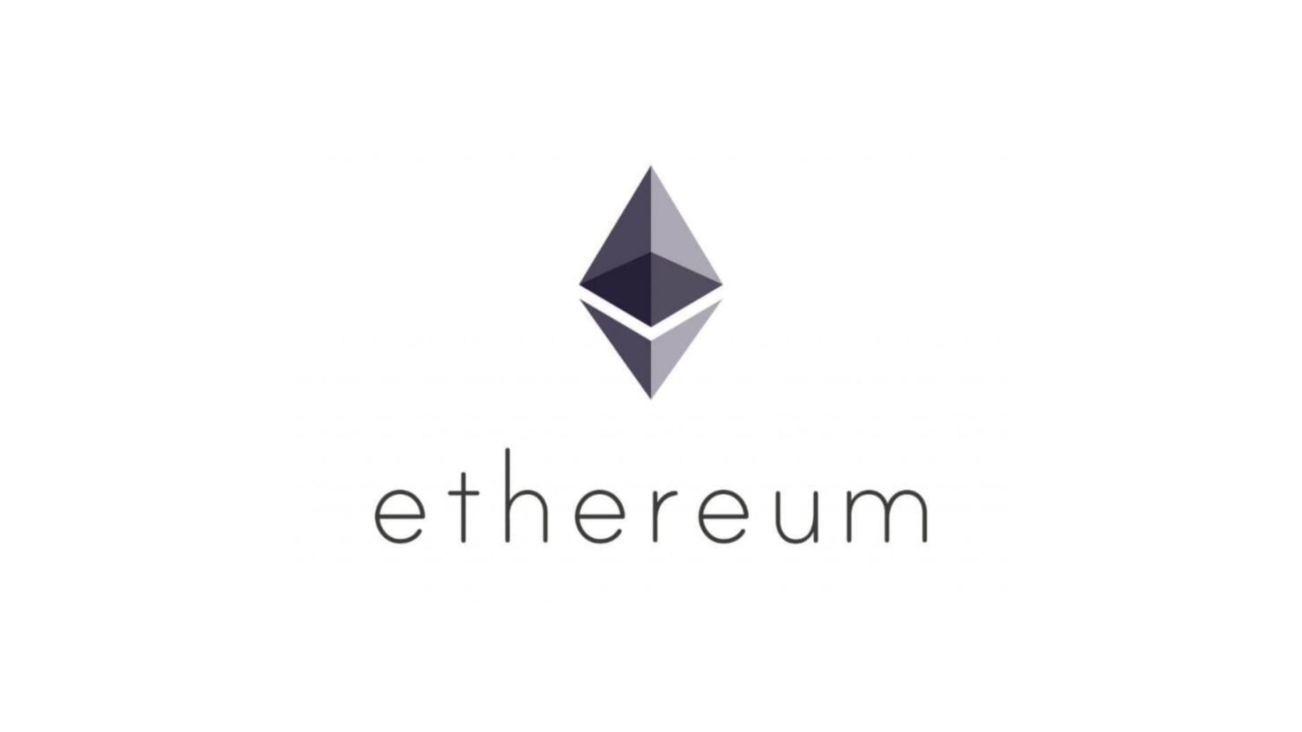 ethereum logo on white
